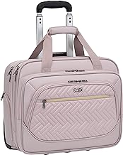 Coolife Rolling Laptop Briefcase Bag 17.3 Inch Laptop Case Roller Computer Bag with Wheels Mobile Office Laptop Bag