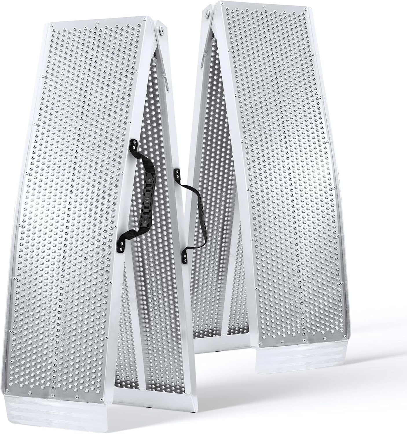 Loading Ramps, Folding Portable Ramps, 7.5FT Upgrade Aluminum ATV Ramps, Truck Ramps, Motorcycles Ramps, Trailers Ramps for Lawnmowers, Dirt Bikes, Golf Cart with 1500Lbs Max Load / 2Pcs