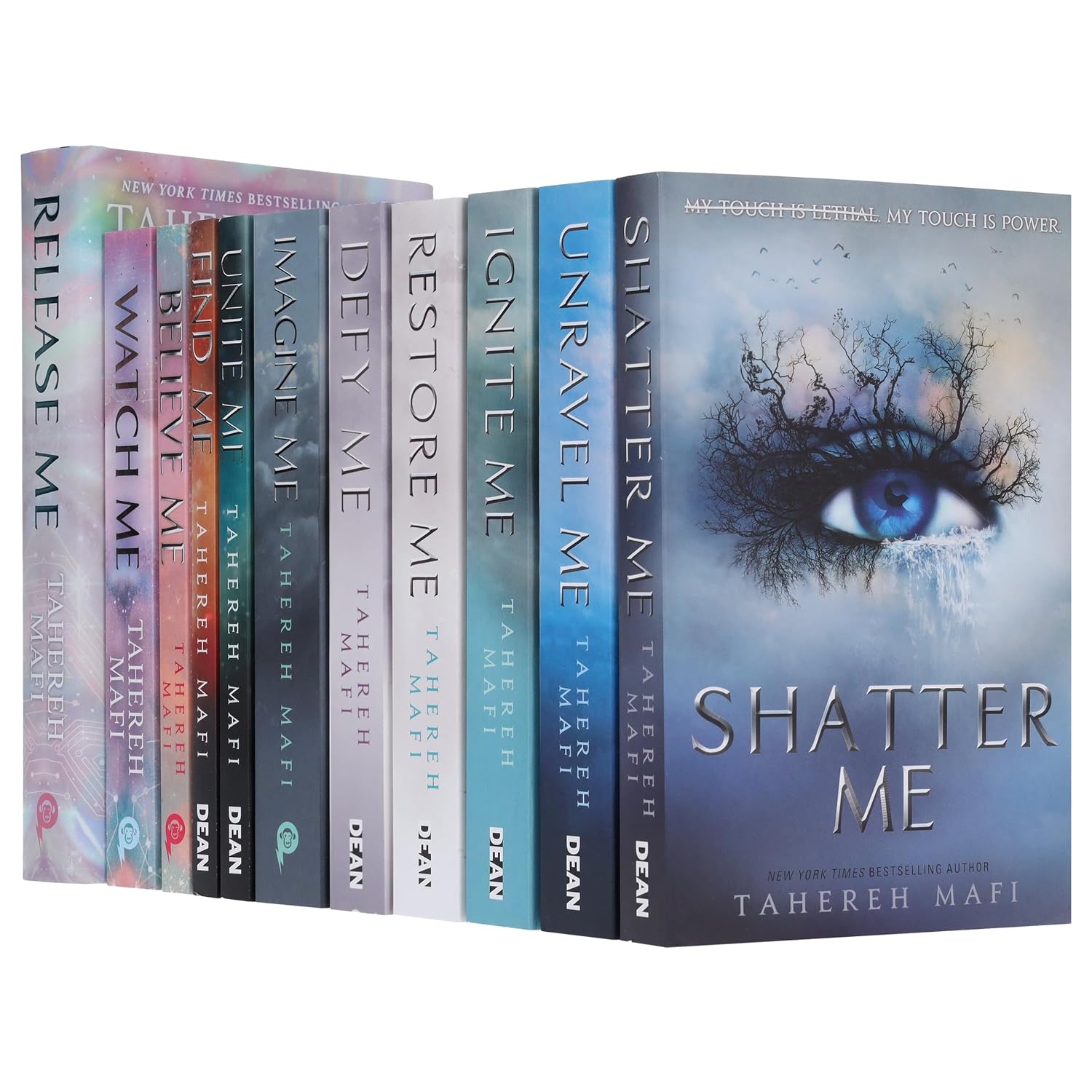 Shatter Me Series 11 Books Set By Tahereh Mafi (Release Me, Imagine Me, Find Me, Unravel Me, Unite Me, Restore Me, Defy Me, Shatter Me, Ignite Me, Believe Me, Watch Me)