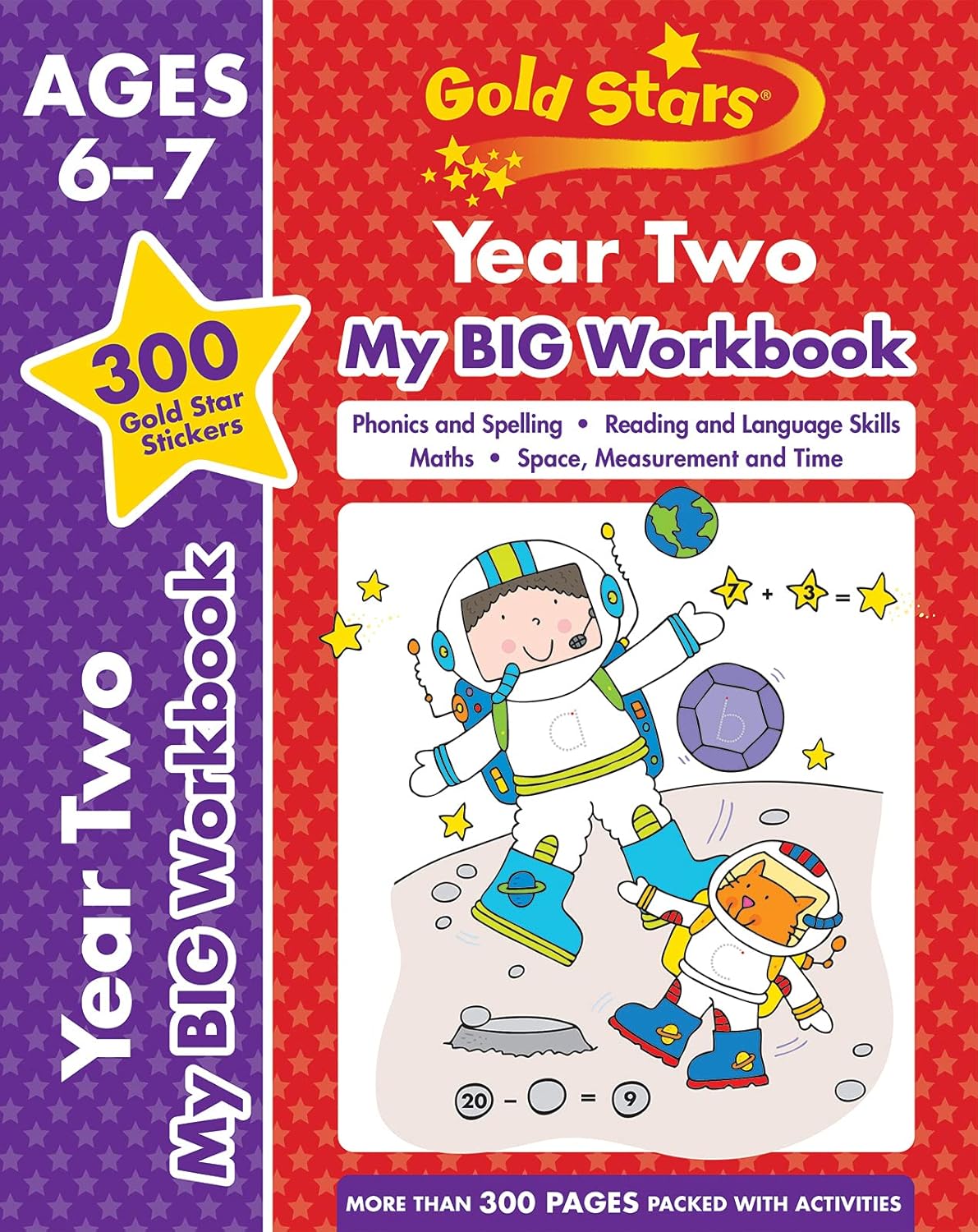 My BIG Workbook Gold Stars Year Two (324 pages, 300 gold star stickers, ages 6-7)