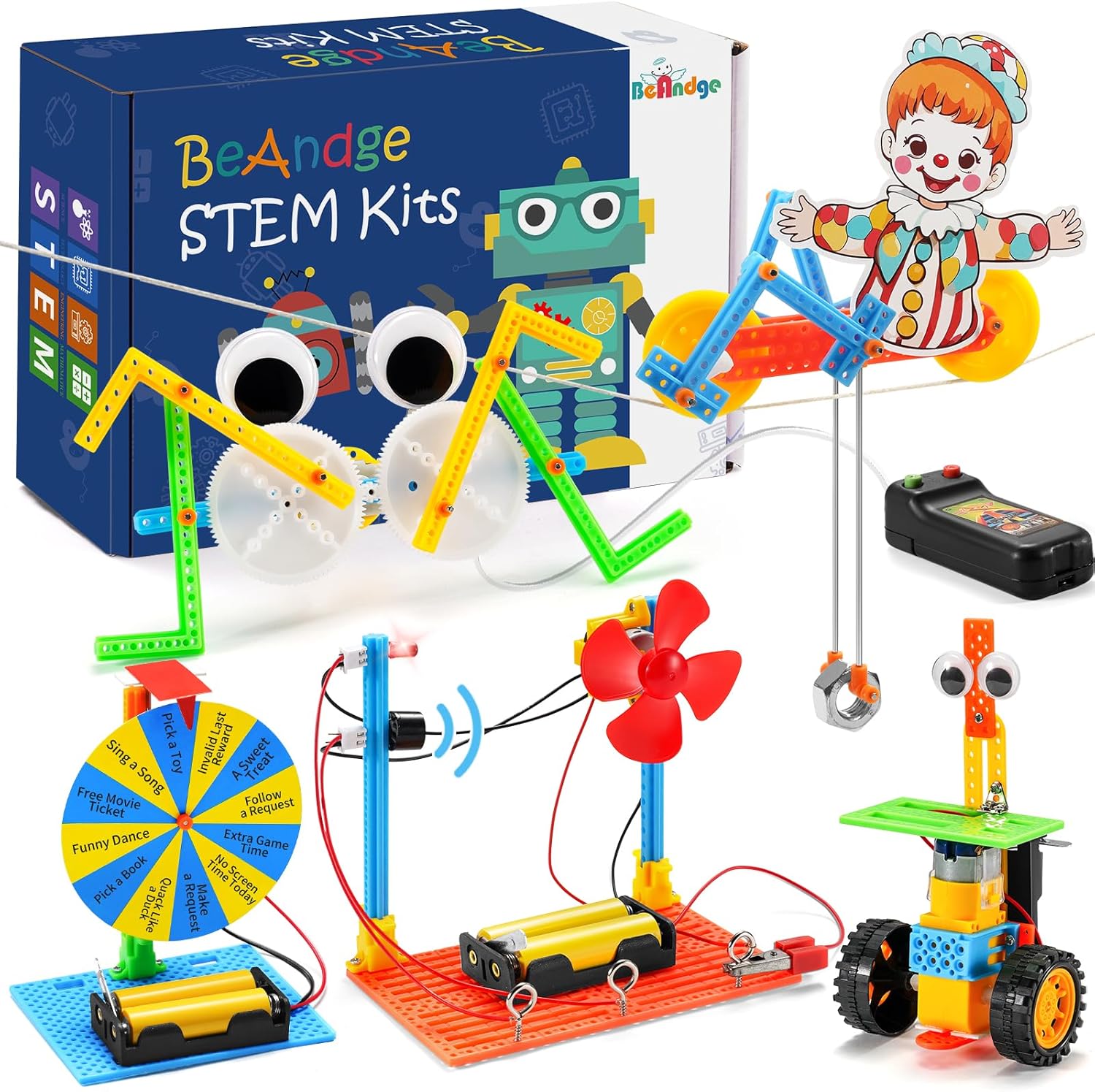 STEM Robotics Kits for Kids Age 8-12, DIY Engineering Crafts Kit Science Robot Building STEM Toys for Boys & Girls Ages 6-8 8-10 6 7 8 9 10 12 13 14
