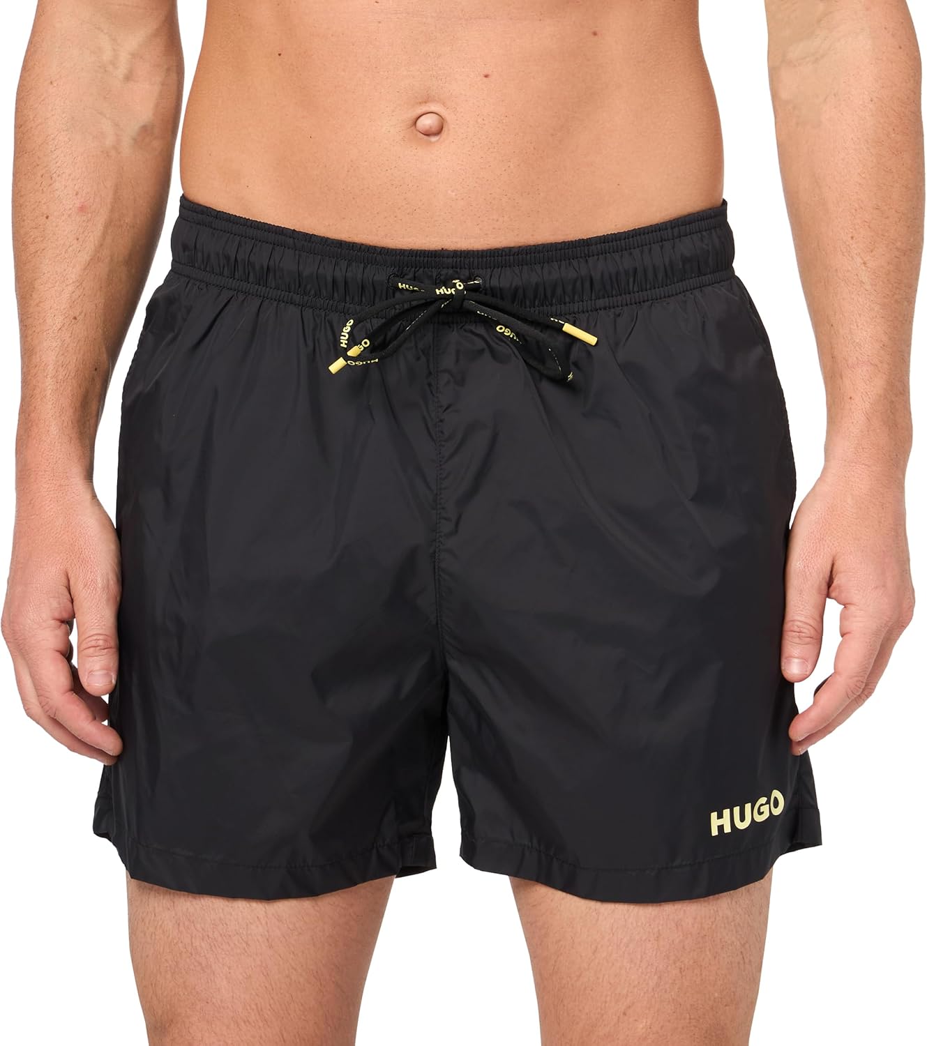 HUGO Mens Reversed Logo Swim Trunks