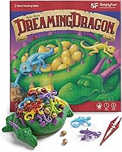 SimplyFun Dreaming Dragon - A Game for Kids Based on Steady Hands, Concentration, and A Little Luck - 2 to 4 Players - Kids Game Ages 6 & Up