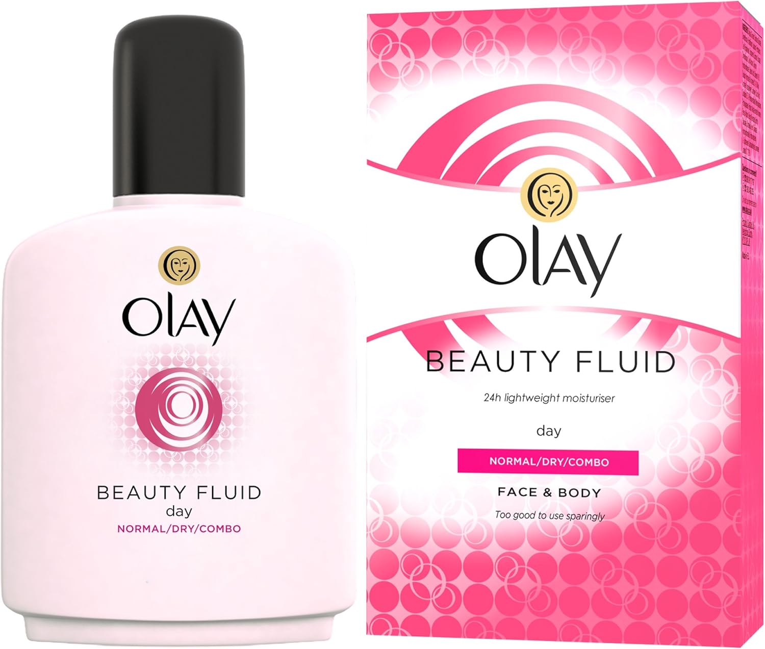 Olay Beauty Fluid Face and Body Moisturiser, Orange, 100 ml