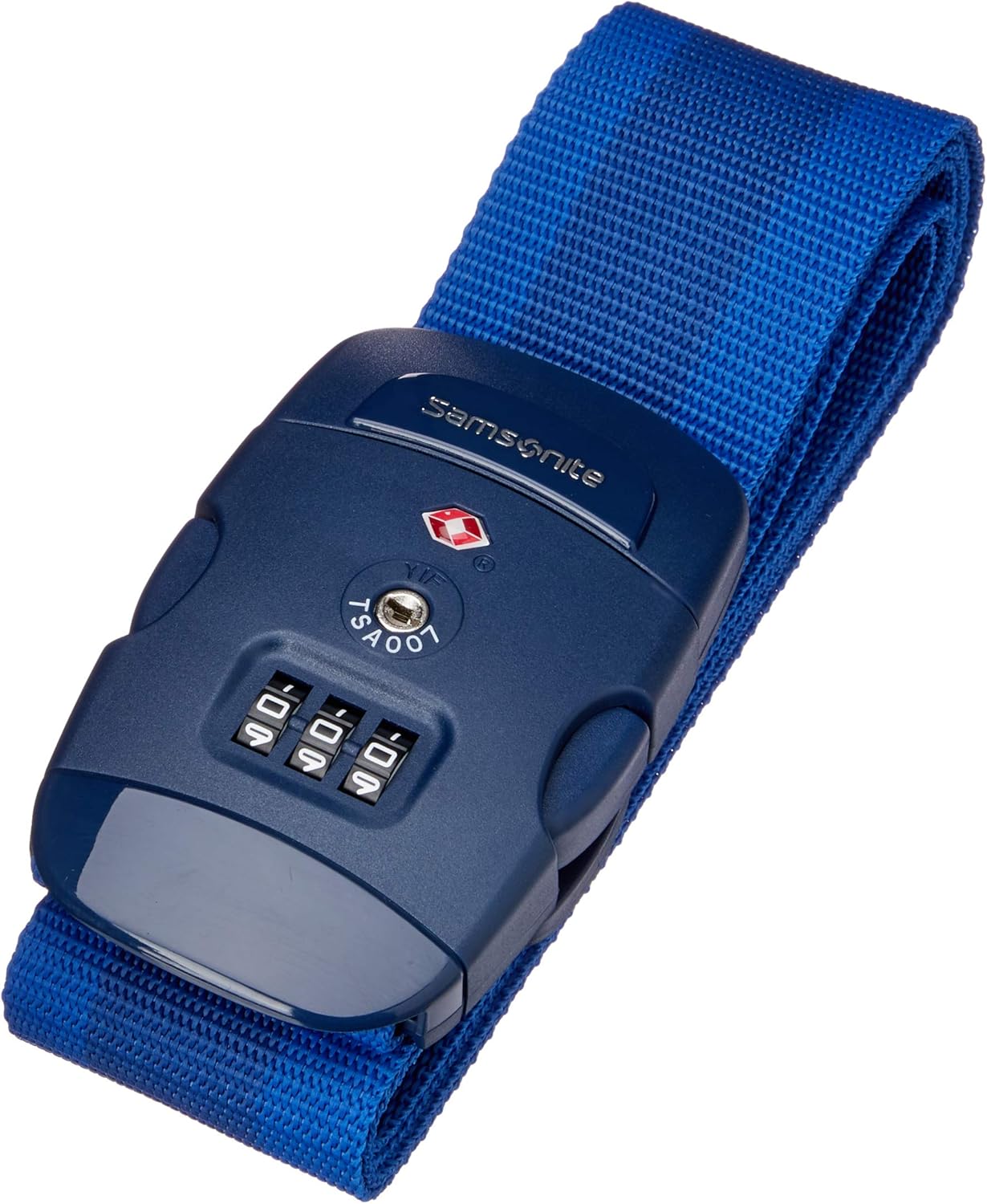 Samsonite Global Travel Accessories - Luggage Strap/TSA Lock Luggage Strap, 190 cm, 1 liter, Midnight Blue