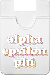 Sorority Shop Alpha Epsilon Phi Koala Pouch - Retro Design Card Holder for Phone Case- Phone Wallet Stick On - Ultra-Thin and Lightweight Phone Case Wallet - Holds Cards and Cash