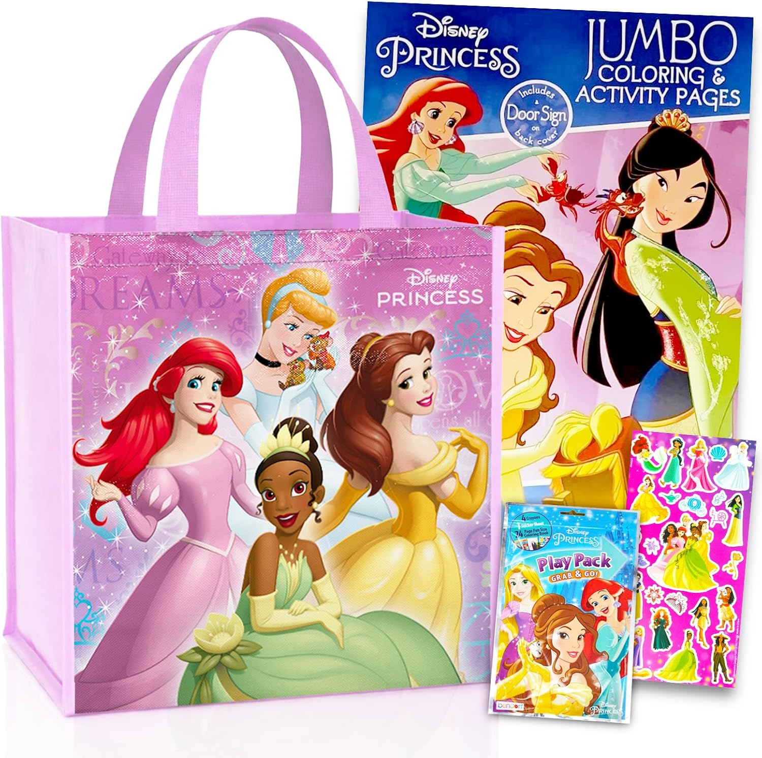 Disney Princess Travel Bag Activity for Kids Bundle