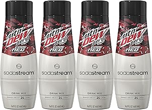 SodaStream MTN Dew Code Red Zero Sugar Drink Mix (440ml, Pack of 4)