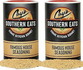 Coy's Southern Eats Famouse House - Seasonings and Spices For Cooking & Grilling - All Purpose Seasoning - NO MSG - Steak Seasoning - Chicken Seasoning - Restaurant Recipe Pantry Staples (2 Pack)