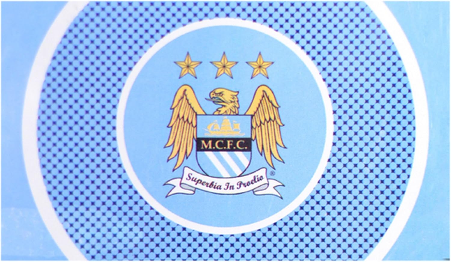 Manchester City Bullseye Flag - Multi-Colour