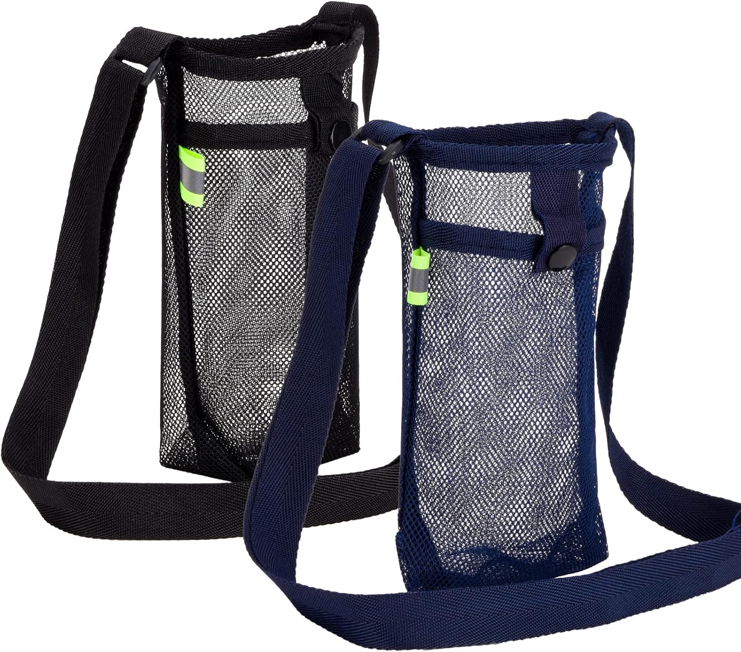 Water Bottle Holder Carrier with Adjustable Shoulder Strap - Beach & Sports Bottle Bag for Hiking, Gym, Camping, Walking, Travel