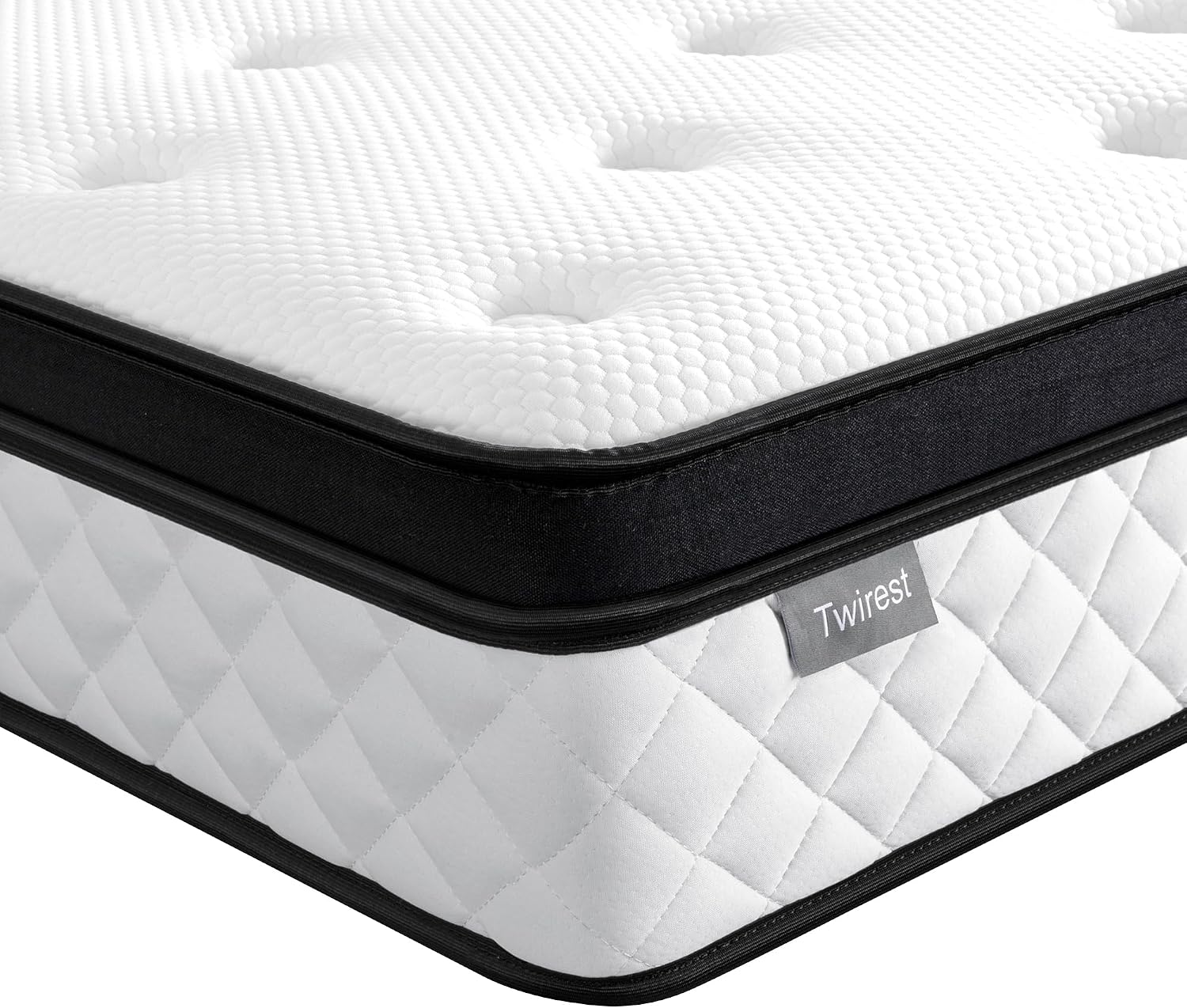 Twirest Double Mattress,Hybrid Mattress 135x190x22cm Pocket Sprung Mattress