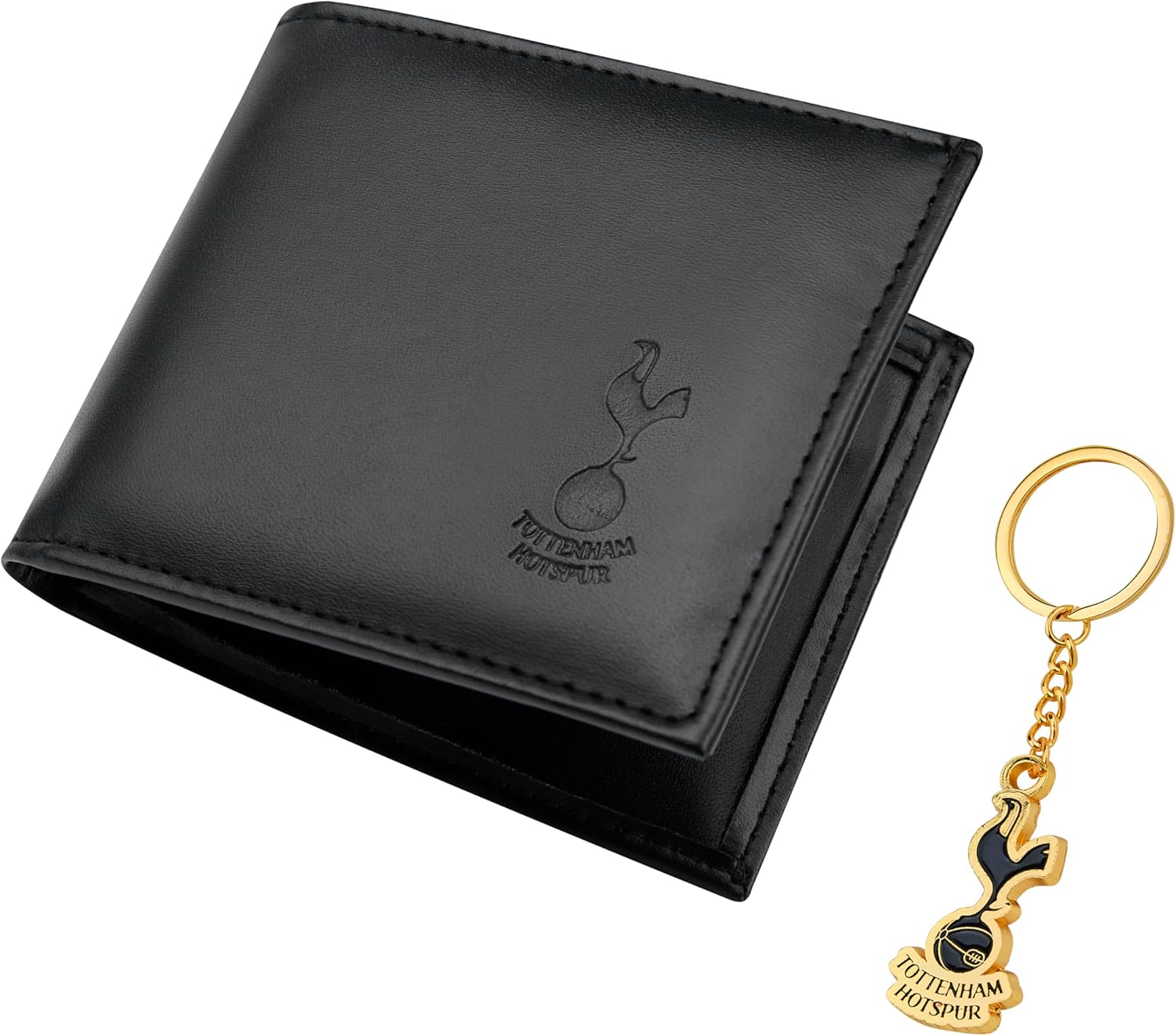 Tottenham Hotspur F.C. Sports Fan Wallet Accessories Set with Card Slots & Coin Pocket, Supporters' Gear - Spurs Gifts for Men