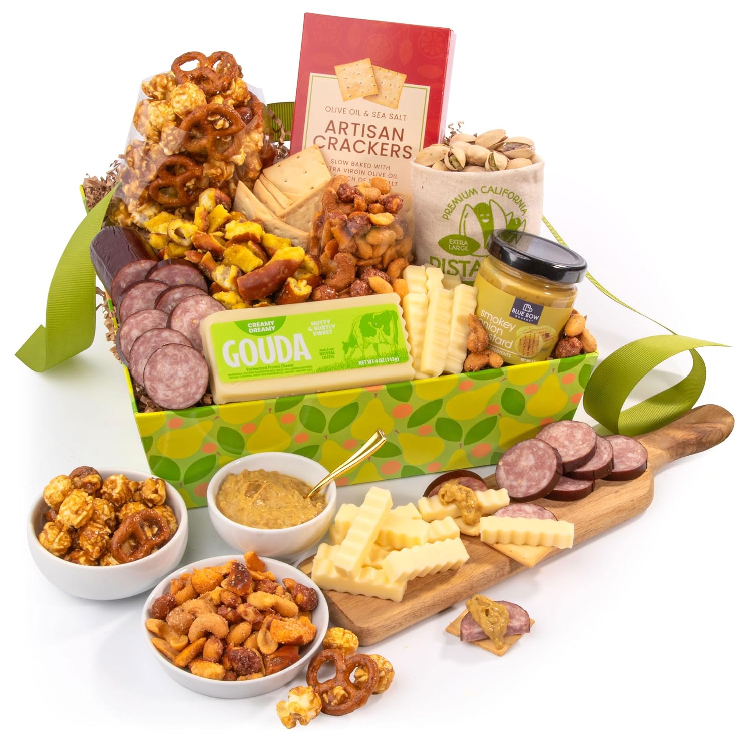 A Gift Inside Snacking Sensation Meat, Cheese & Snack Variety Gift Box