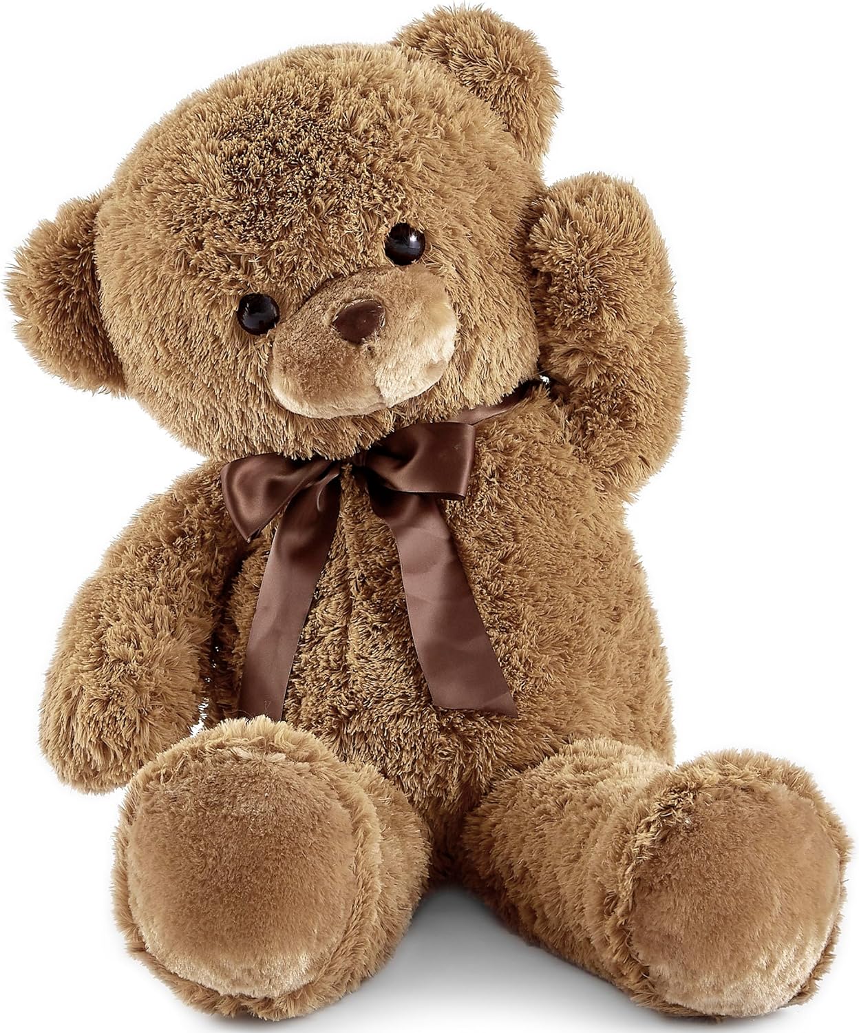 Big Teddy Bear Stuffed Animal 35 inches Giant Stuffed Bear Gift for Girlfriend Children on Birthday Valentine's Day Christmas, Brown