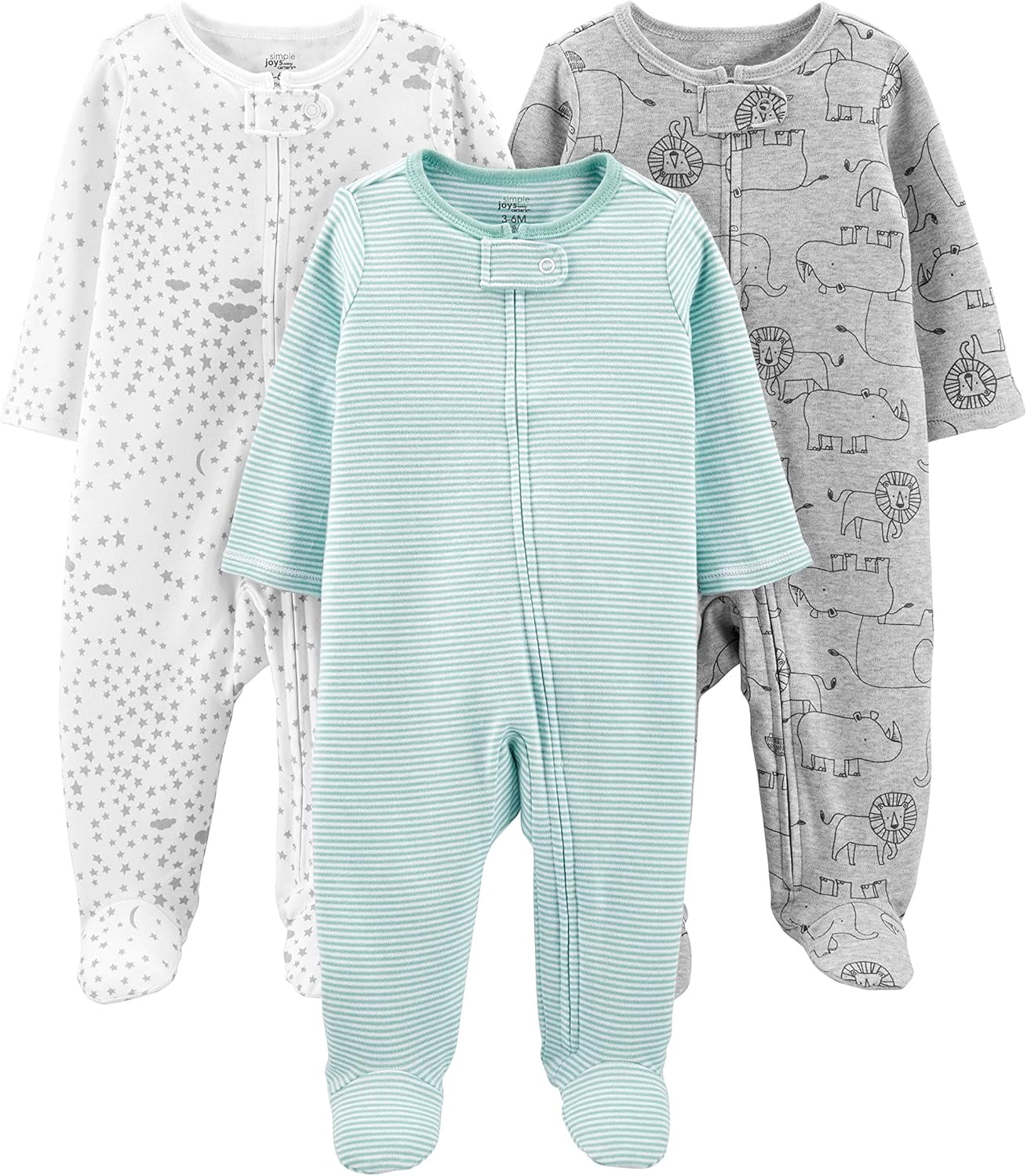 Simple Joys by Carter's Baby Boys Toddler Sleepers (Pack of 3)