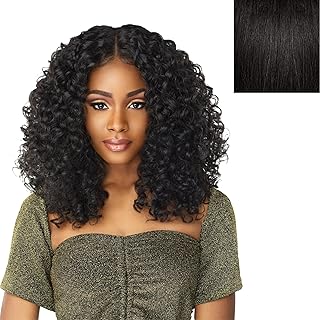 Sensationnel Butta lace front wigs - butta unit 5 glueless extra wide 5 inch deep part synthetic wig preplucked hairline hd lace with babyhair - Butta unit 5 (1B OFFBLACK)