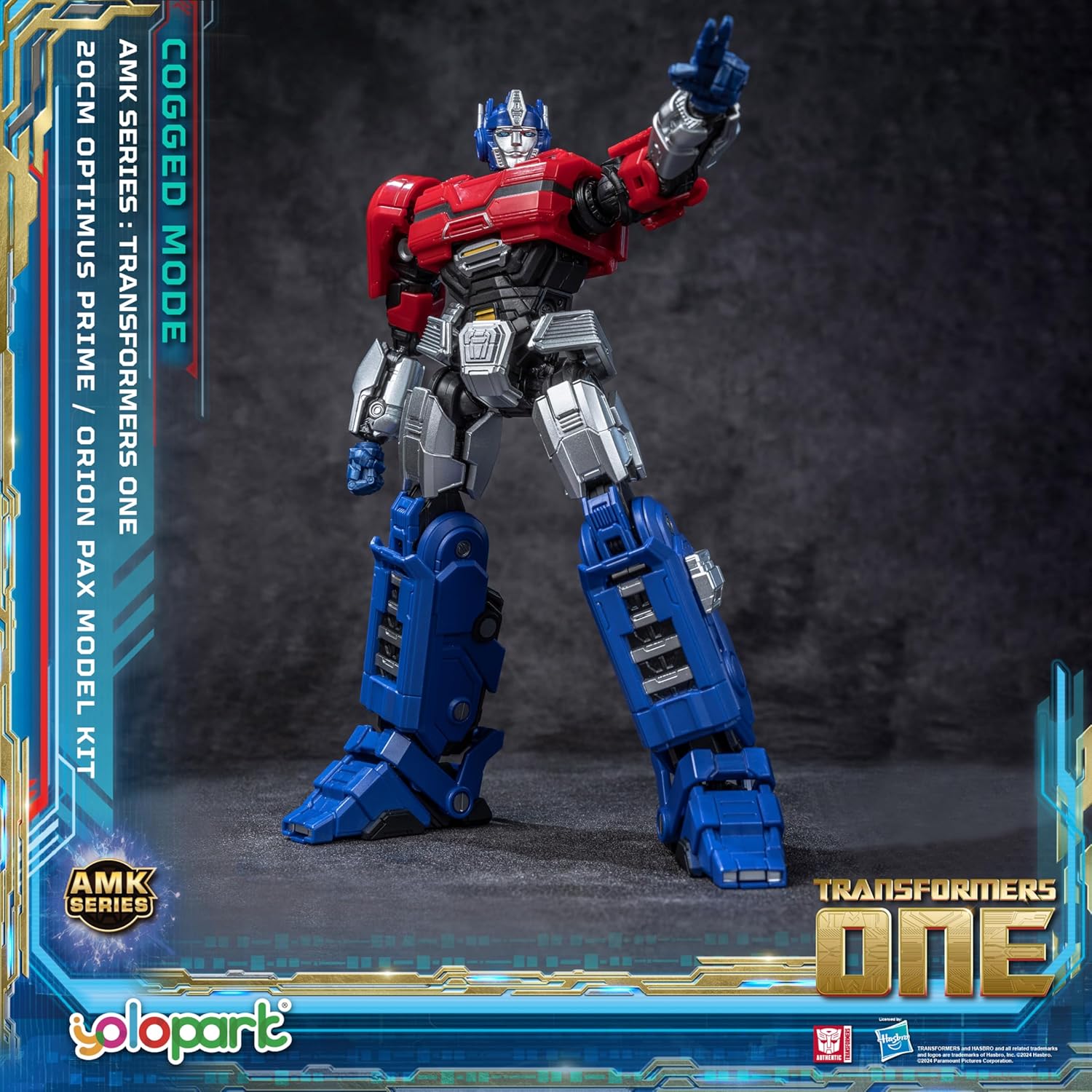 YOLOPARK Transformers One Optimus Prime (Orion Pax) Cogged Mode Action Figure,7.87 Inch Highly Articulated Optimus Prime Transformer Toys for Ages 8 and Up,No Converting