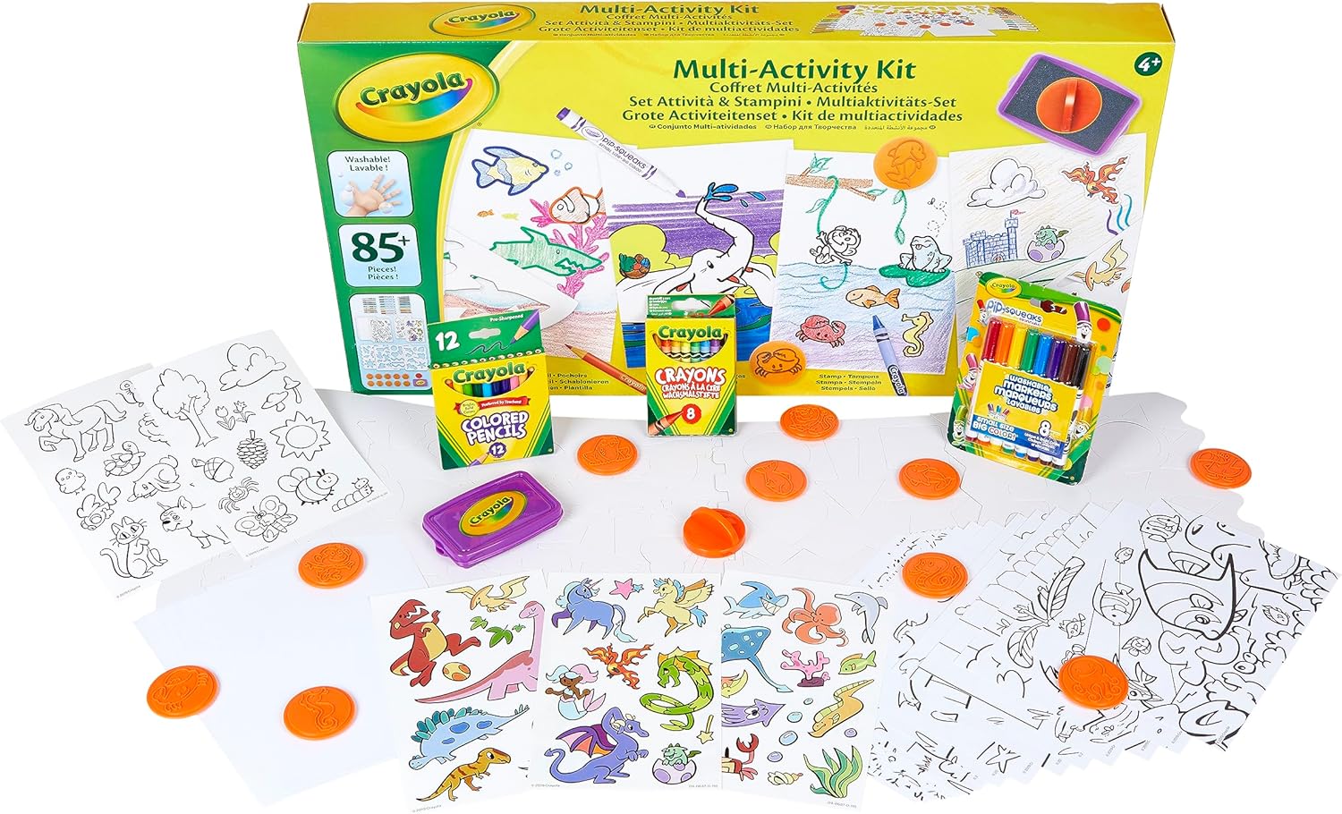 CRAYOLA - Multi-activity set - Creative leisure - Activity kits - from 4 years old - Coloring and drawing game
