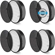 LEVOIT LV-H132 Air Purifier Replacement Filter, 3-in-1 Nylon Pre-Filter, High-Efficiency Activated Carbon, LV-H132-RF, 4 Pack