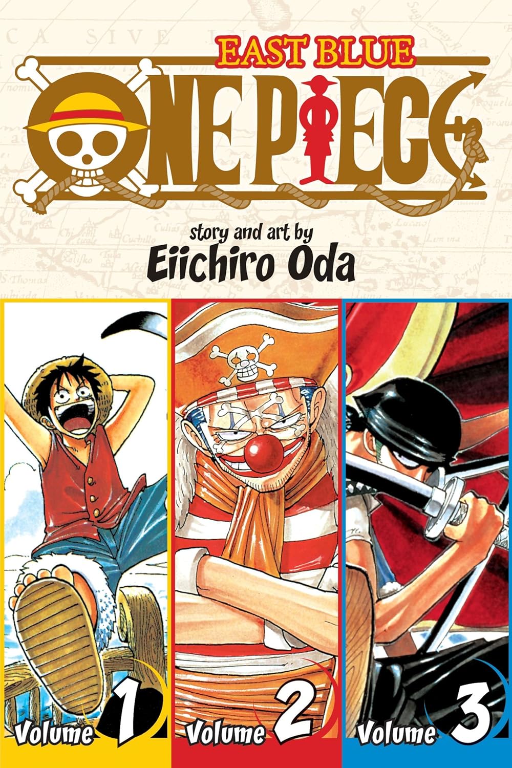 One Piece (Omnibus Edition), Vol. 1: Includes vols. 1, 2 & 3 (Volume 1)
