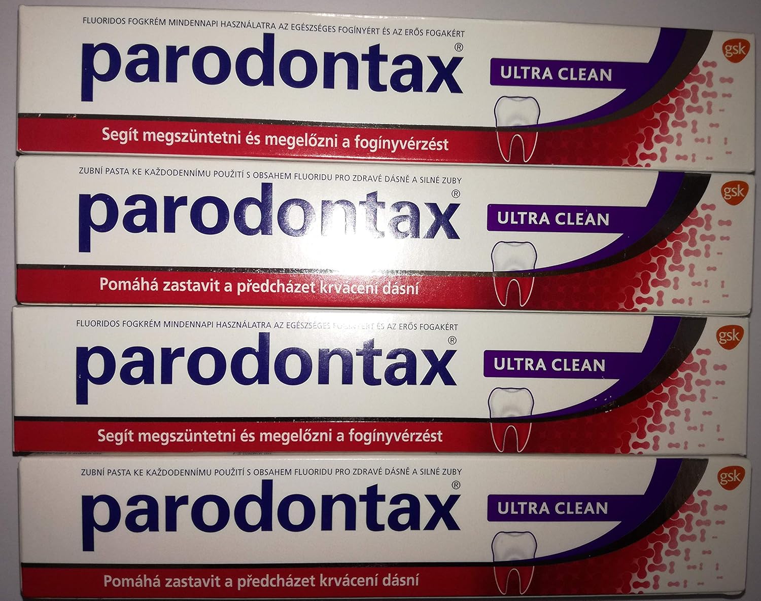 Parodontax 4 x Ultra Clean Toothpaste 75 ml