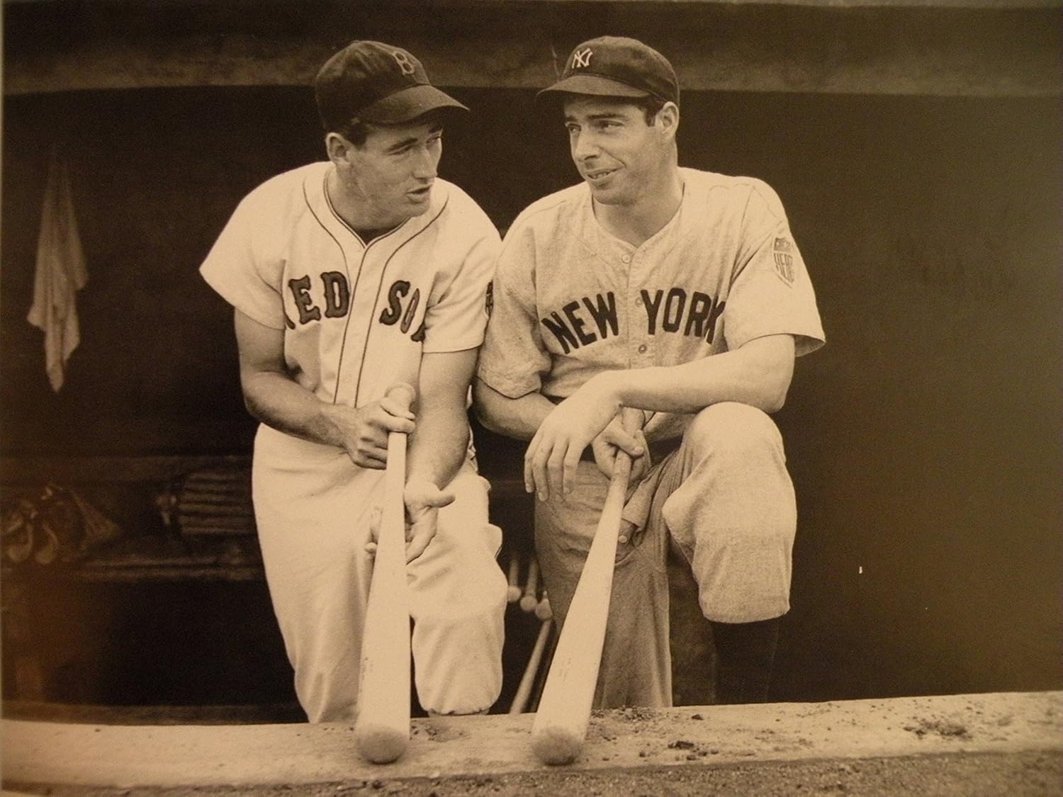 Perfect Posters and Pics Ted Williams Joe DiMaggio Photo Art Baseball Hollywood Photos Artwork 8x10