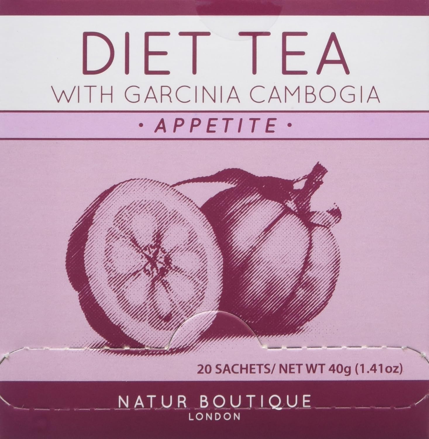 Natur Boutique Diet Tea with Garcinia Cambogia, Pack of 20 Sachets