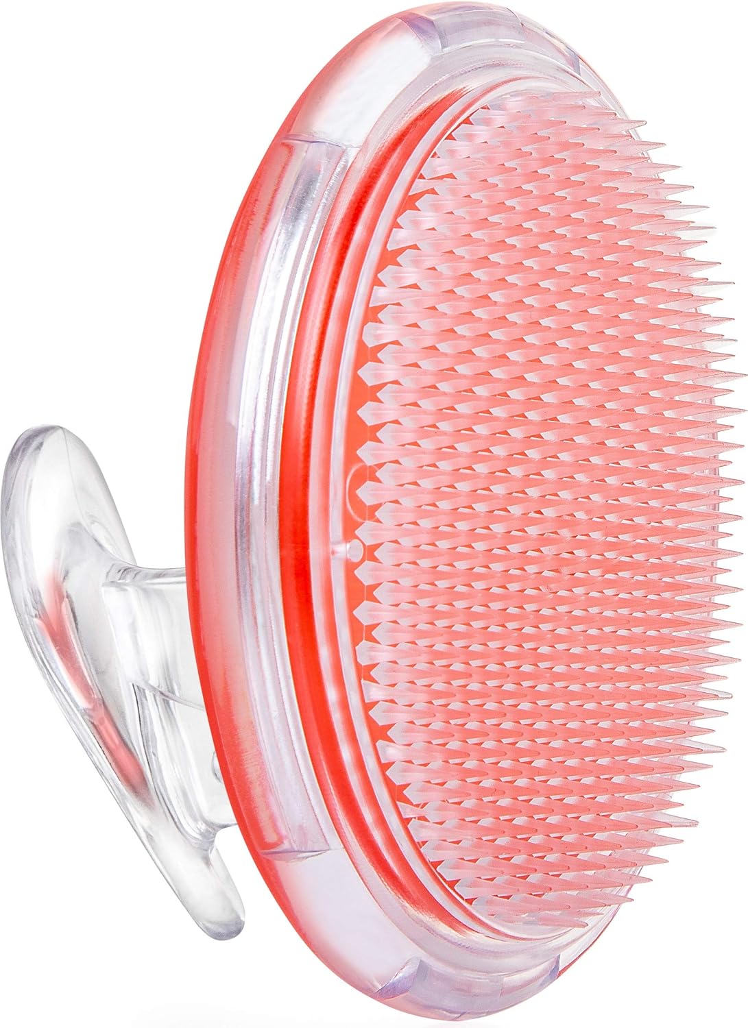 Dylonic Exfoliating Brush for Ingrown Hair and Razor Bump Prevention - Gentle Pre-Shave Exfoliator for Silky Smooth Skin on Face, Legs, Bikini Line - Orange, 4x3-Inch