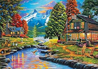 Buffalo Games - Days to Remember - Dewie Hollow - 500 Piece Jigsaw Puzzle , Orange, Yellow, Green , 21.25"L X 15"W