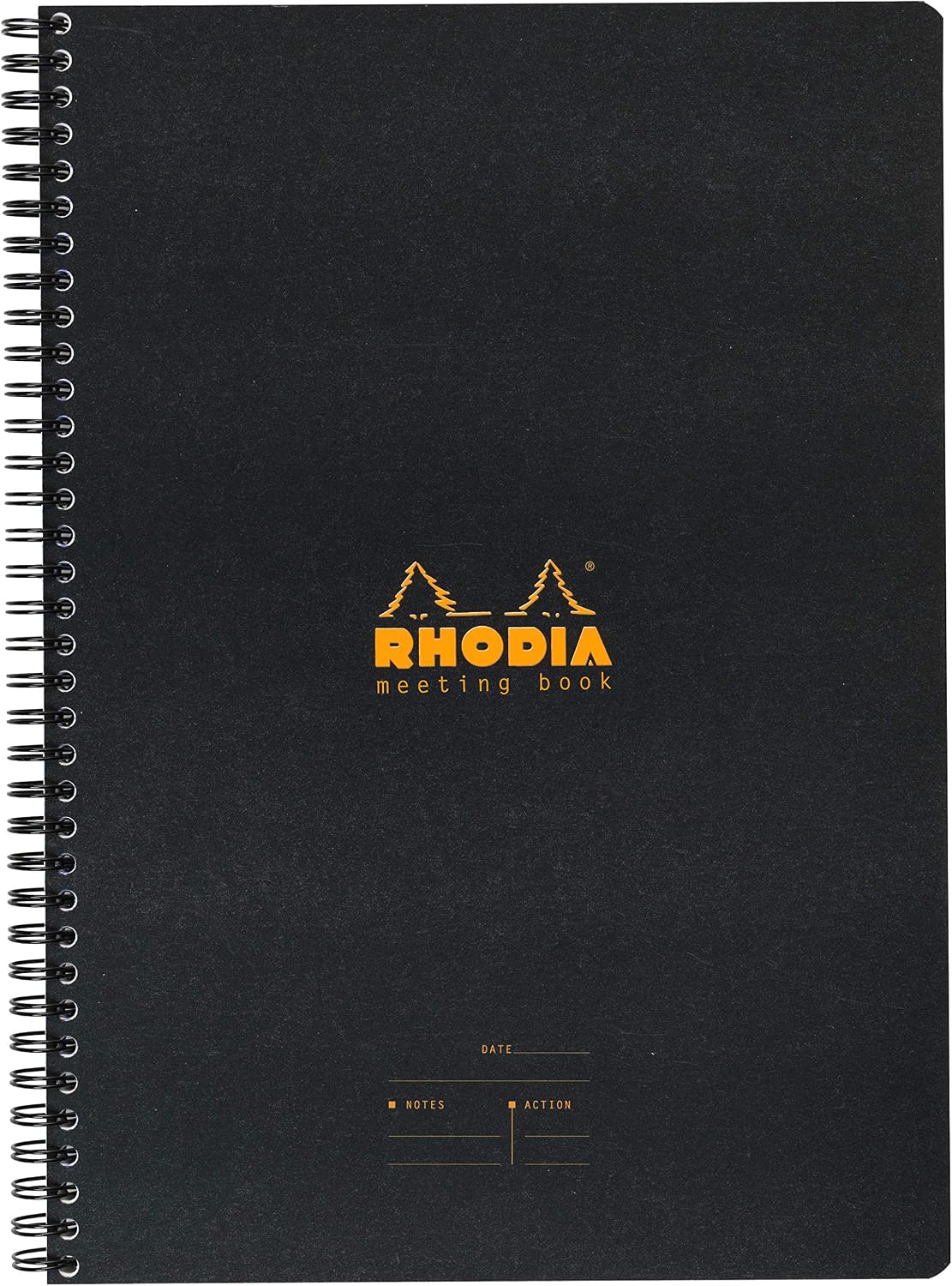 Rhodia Efficient Meeting Notebook, Black 8.25" x 6.25"