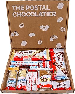 Kinder Chocolate Gift Box Hamper, Letter Box Friendly, Perfect for Presents, Surprises and Special Occasions, Kinder Bueno, Happy Hippo, Kinder Cards, Kinder Mini