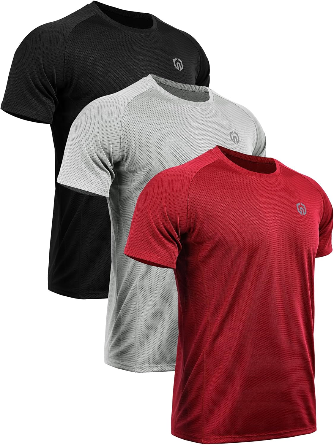 NELEUS Men's Dry Fit Mesh Athletic Shirts
