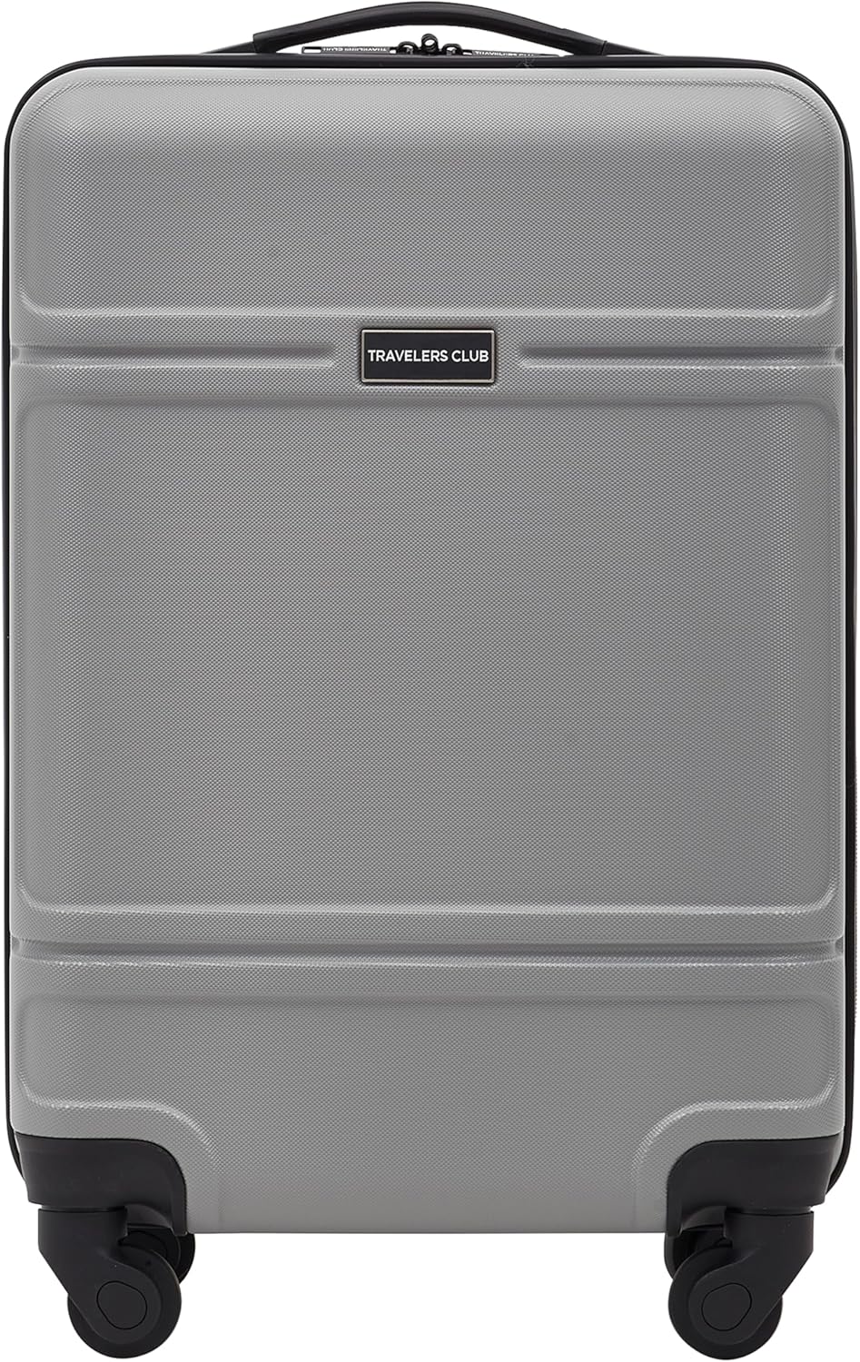 Travelers Club Skyline Spinner Luggage, Gray, 22-Inch Carry-On