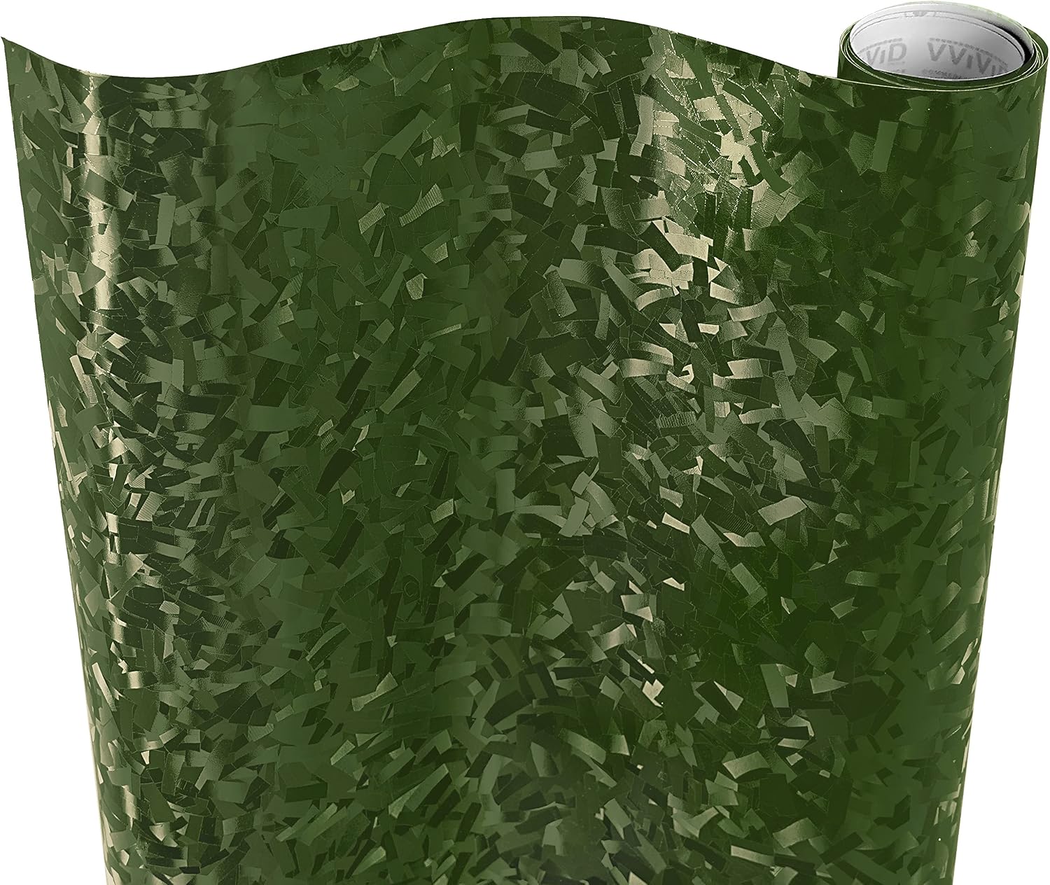 VViViD+ Forged Composite Carbon Vinyl Wrap Roll (1ft x 5ft, Army Green)