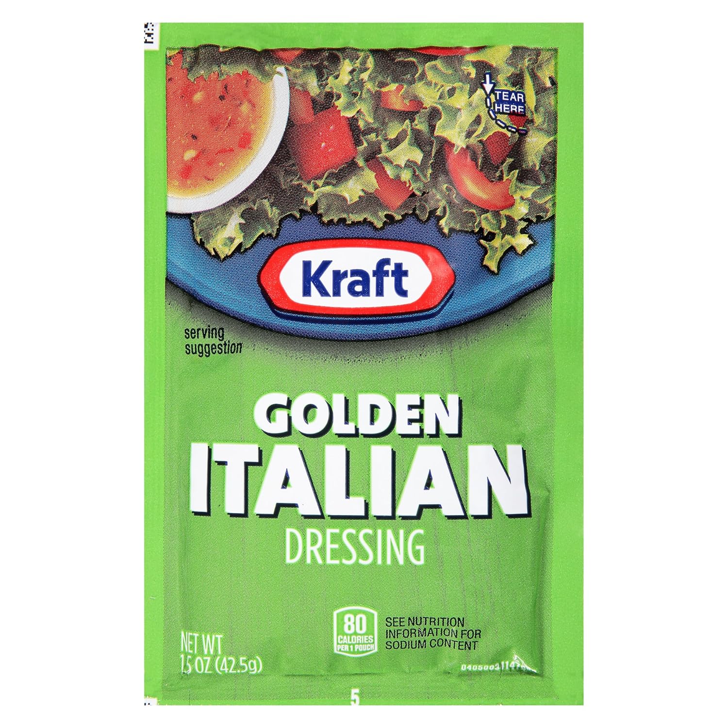 Kraft Golden Italian Salad Dressing Single Serve Packet (1.5 oz Packets, Pack of 60)
