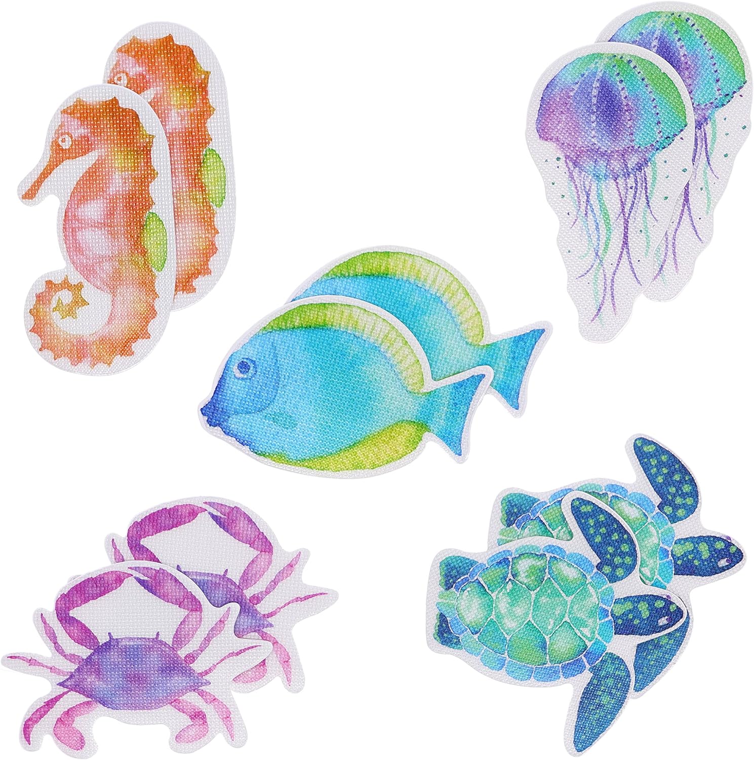 Ginsey Aqua Touch Sea Life Adhesive Non-Slip Safety Treads Tub Threads