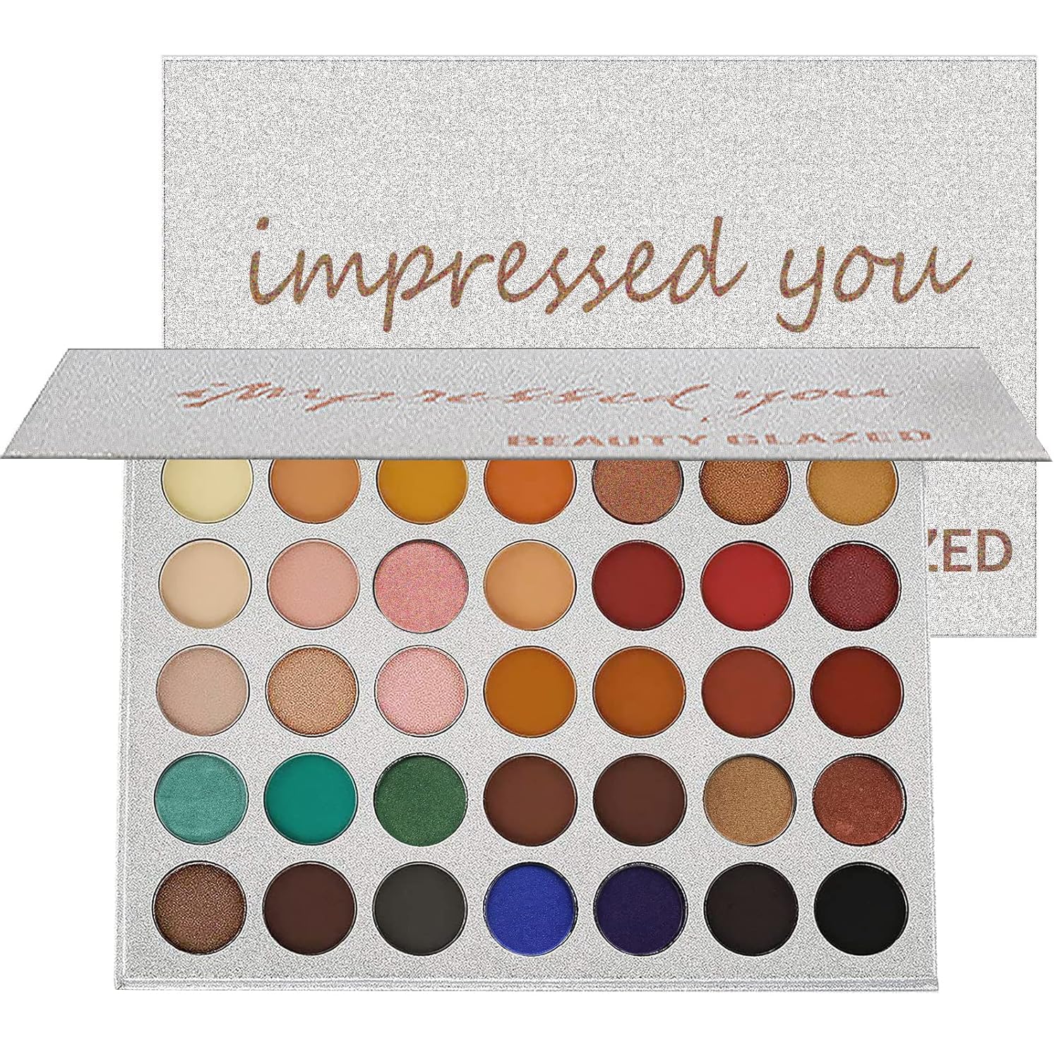 MYUANGO Highly Pigmented Eyeshadow Palette, Multi-Finish Matte Shimmers Eye Makeup Palette, Blendable Long Lasting Natural Colors, Vegan & Cruelty-Free