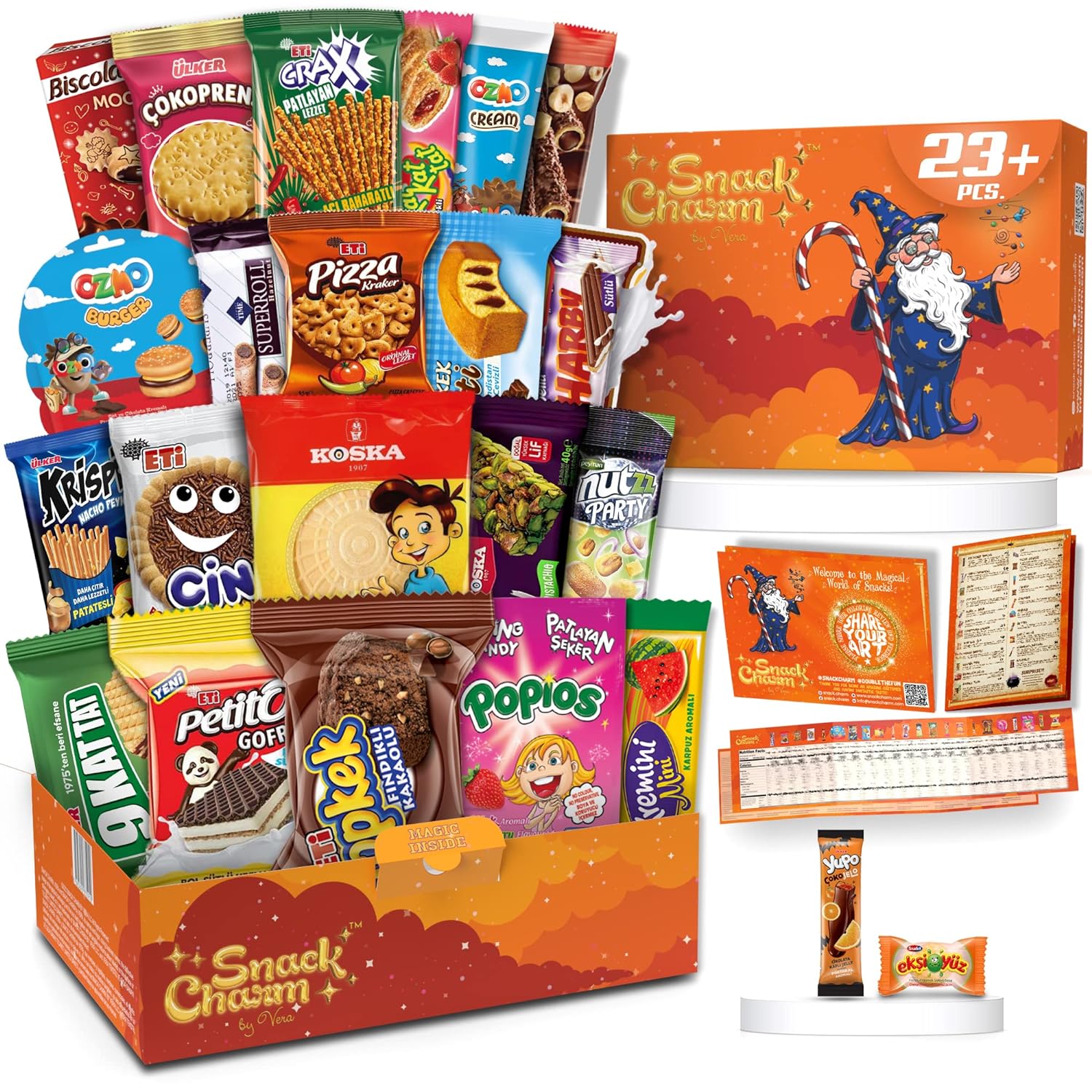 Exotic Snacks, Mega International Snack Box, Imported Snacks, Candy Box from Around the World, Exotic Care Package, World Candy Box, Foreign Variety Pack of Treats, European Sweets, Giftable Snack