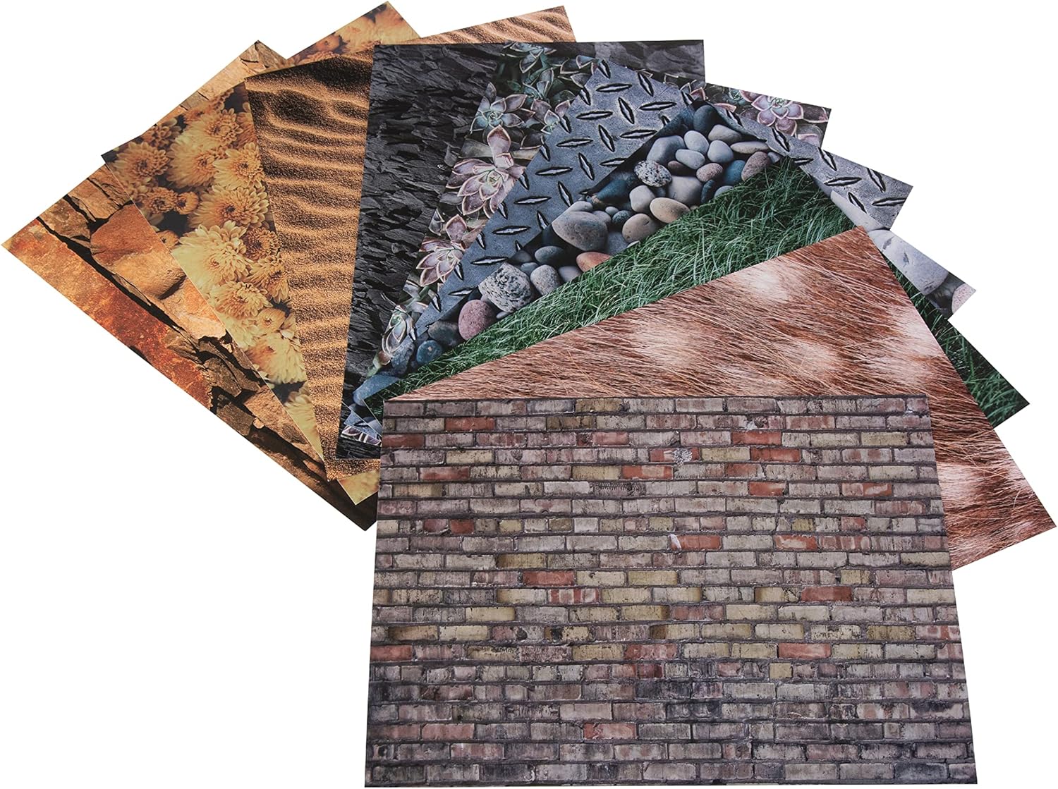 Craft paper | Printed A4 paper | Collage paper | Pack of 40 sheets | Textures