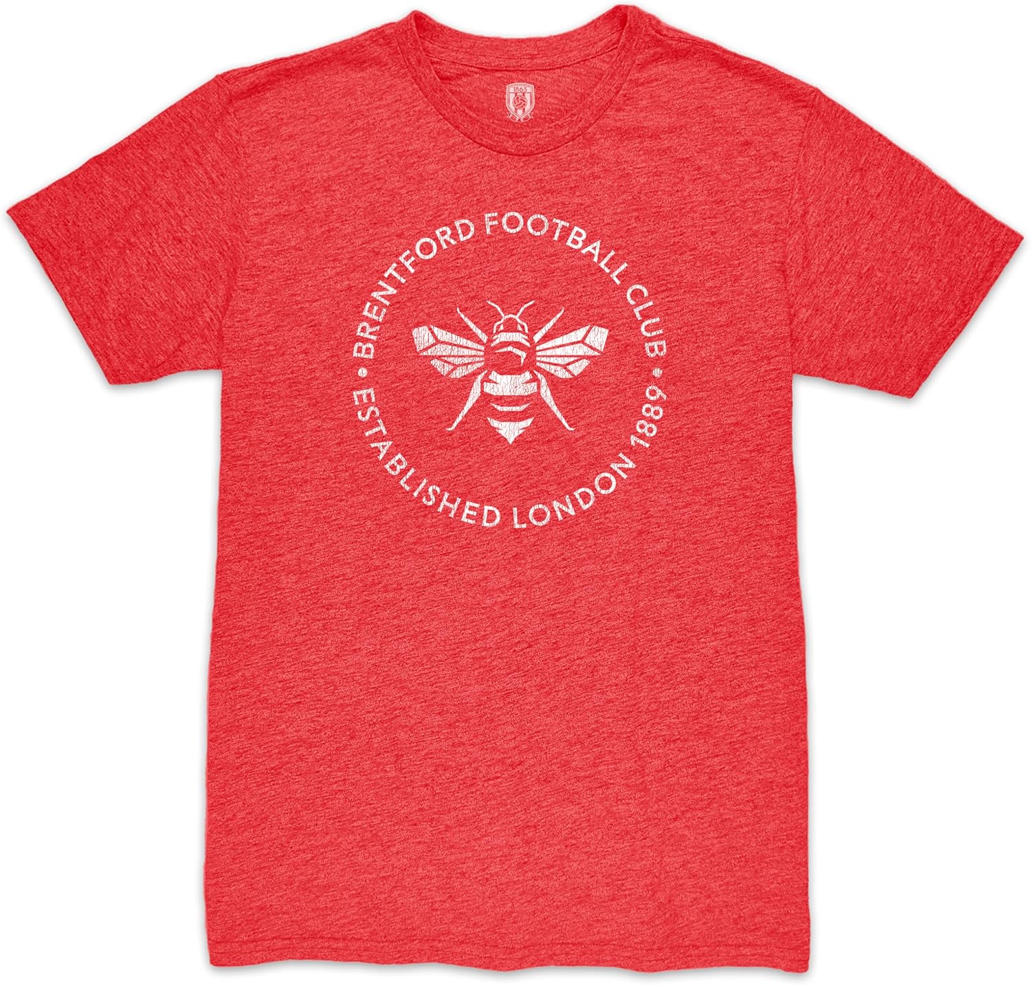 Brentford FC Round Established Premium Vintage Triblend T-Shirt - Red