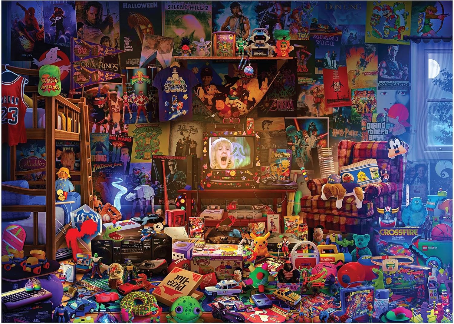 Millennial Dream Room 1000-Piece Jigsaw Puzzle by Rachid Lotf | Fun Brain Teaser, Toys & Games | 28 x 20 Inches