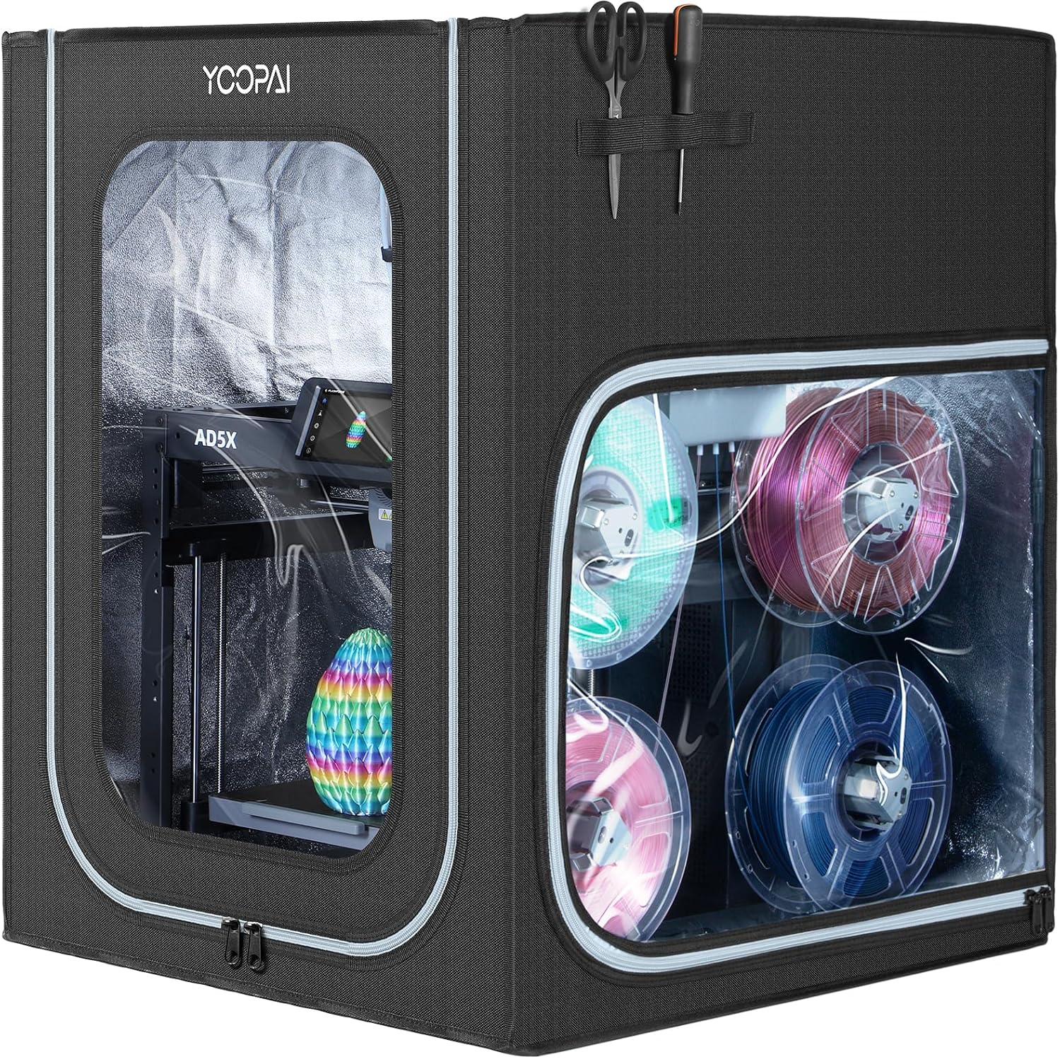 YOOPAI 3D Printer Enclosure for Flashforge AD5X/AD5M with LED Light