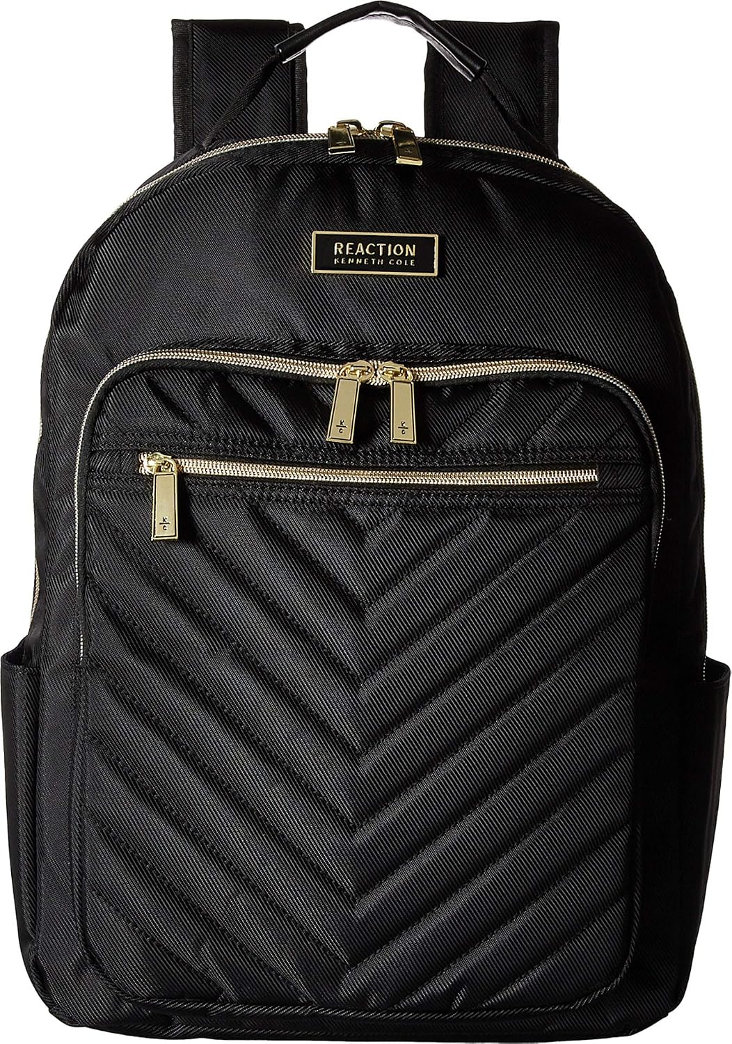 Kenneth Cole REACTION Women's Chelsea Chevron 15" Laptop and Tablet Backpack, Black