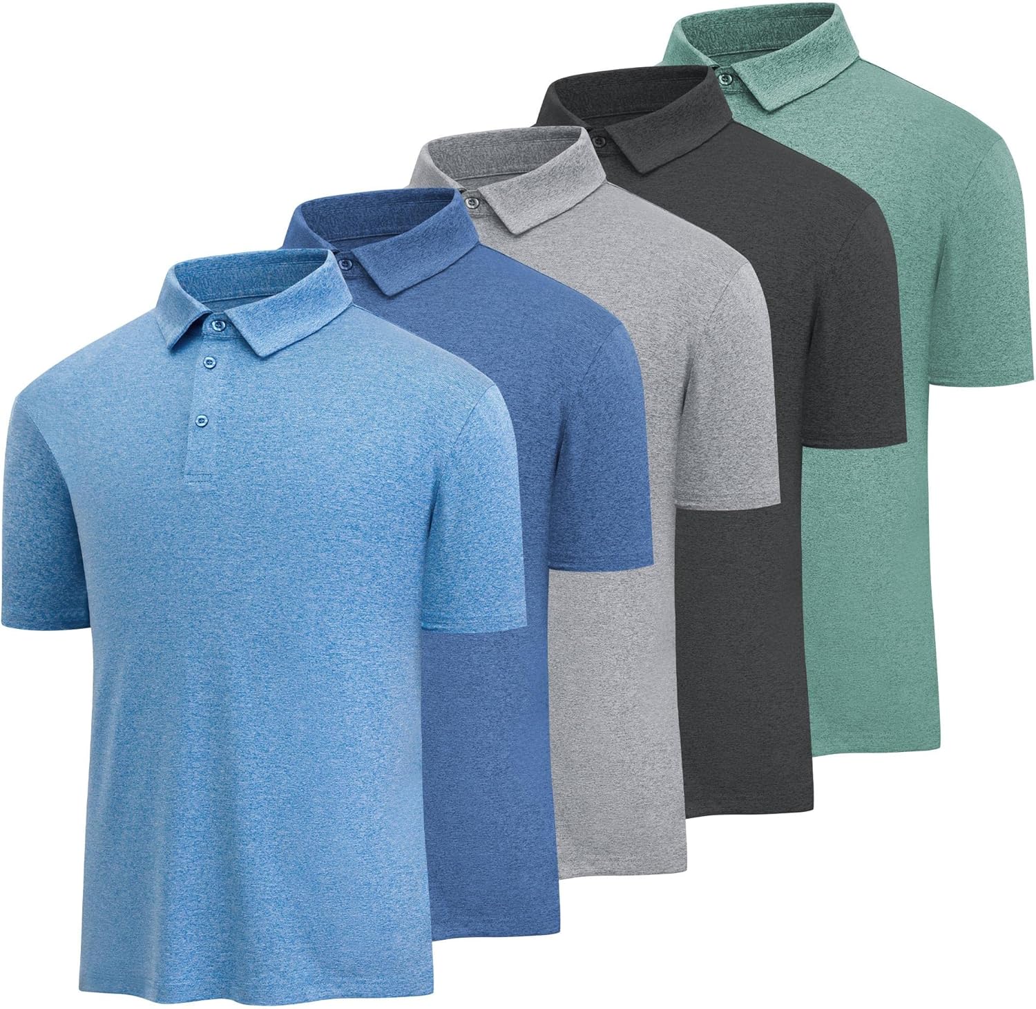 Golf Polo Shirts for Men Casual Moisture Wicking Men's Polo Shirts Quick Dry Short Sleeve