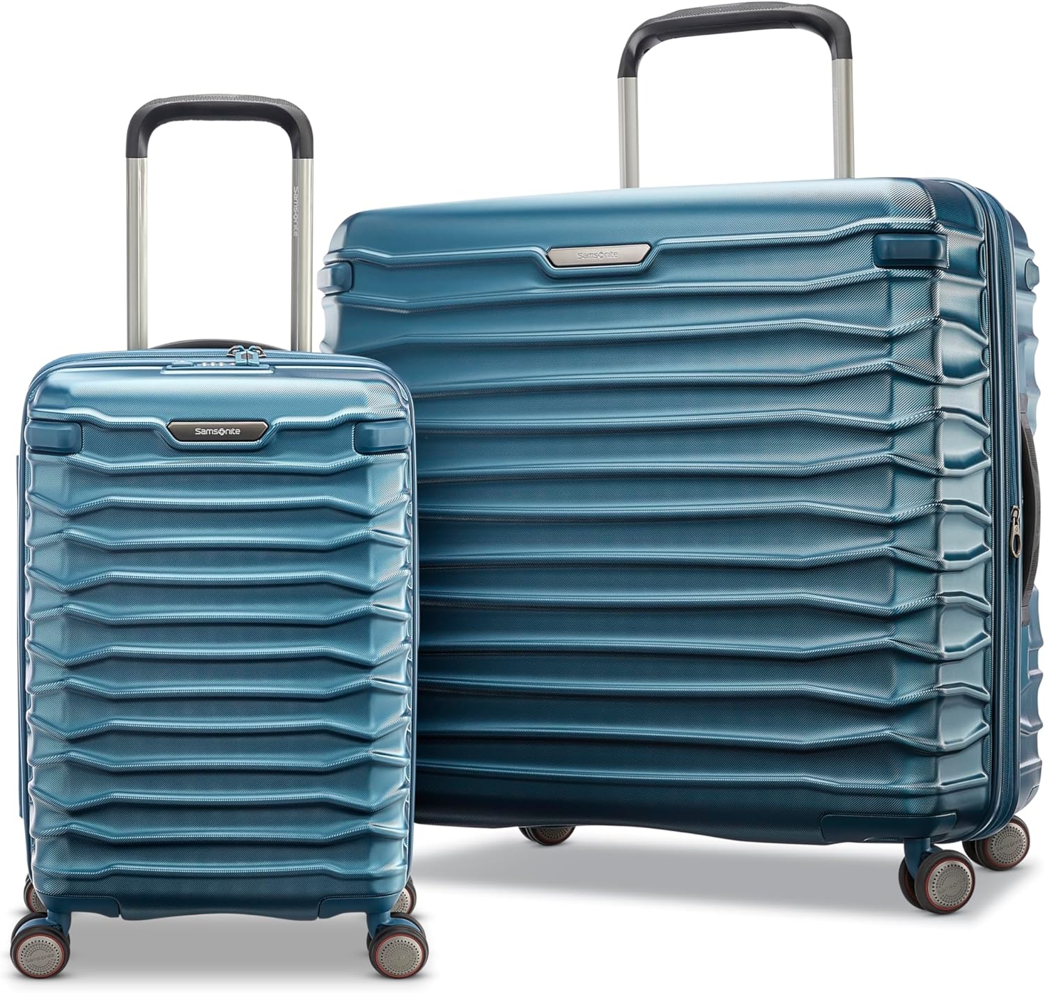 Samsonite Stryde 2 Hardside Expandable with Double Spinner Wheels, 2PC SET (22X14X9/LG), Deep Teal