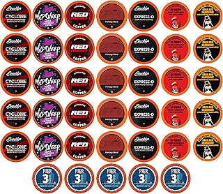 Best of the Best Pods, Variety Pack for Keurig K Cup Brewers, Strong and Regular Coffee Lovers, Great Gift - 5 Cups of Each, High Caffeine Coffee, 40 Count