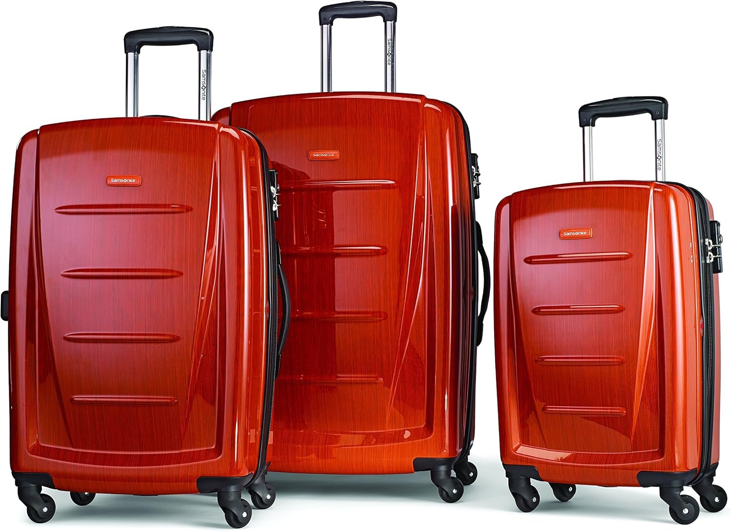 Samsonite Winfield 2 Hardside Expandable Luggage with Spinner Wheels, Orange, 3-Piece Set (20/24/28)