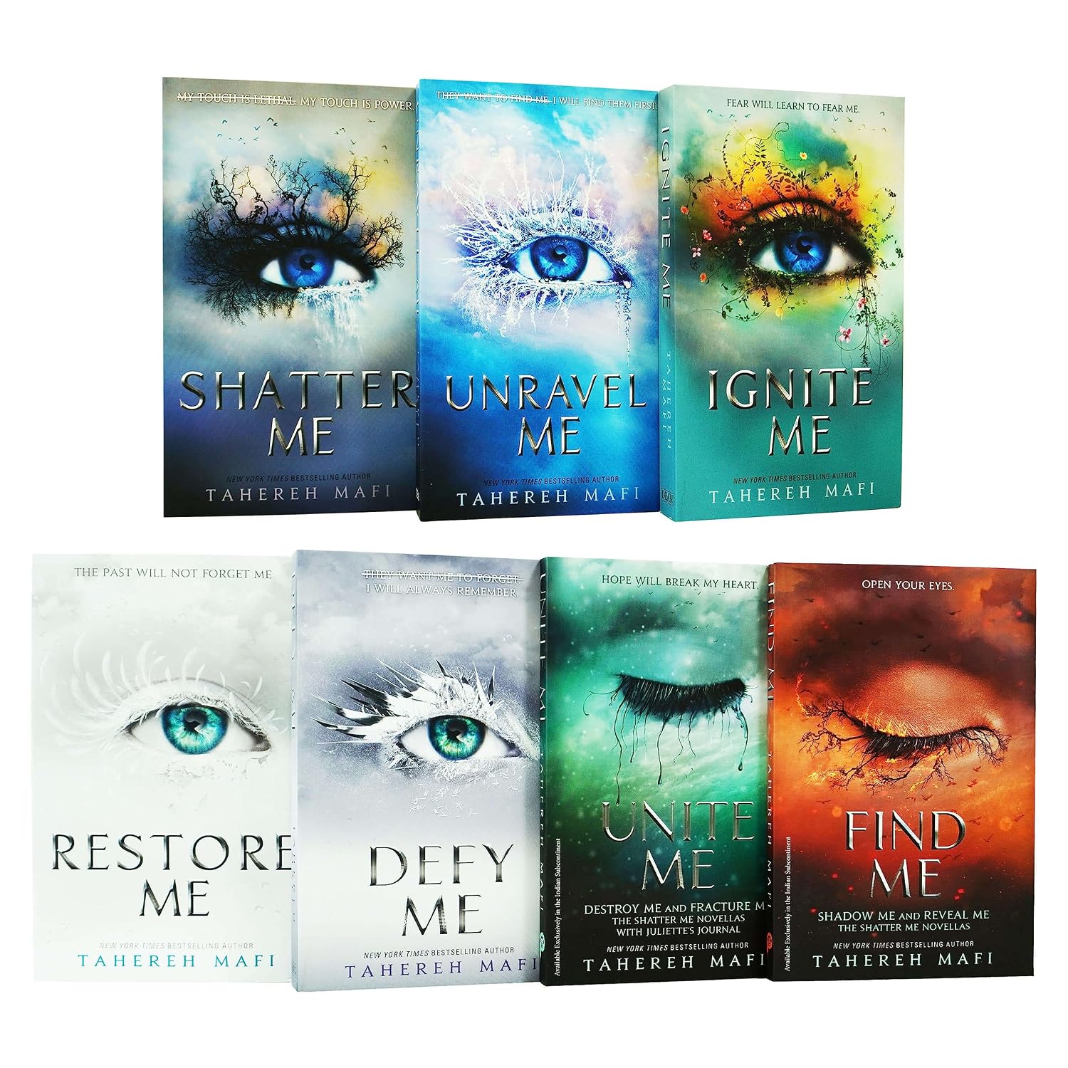 Shatter Me Series 7 Books Set [Paperback] By Tahereh Mafi