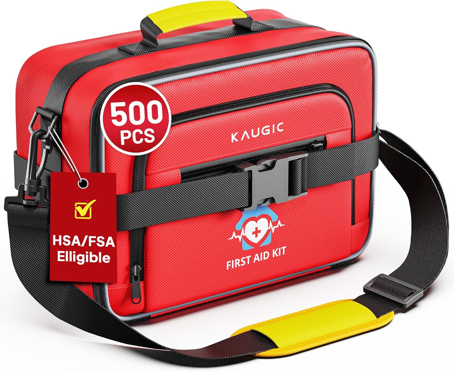 500 PCS Large First Aid Kit for Home, Car, College Dorm, Travel, Camping, Businesses, Hiking, Sports Essential, Professional First Aid Supplies Emergency Kit Home&Businesses Medical Supplies